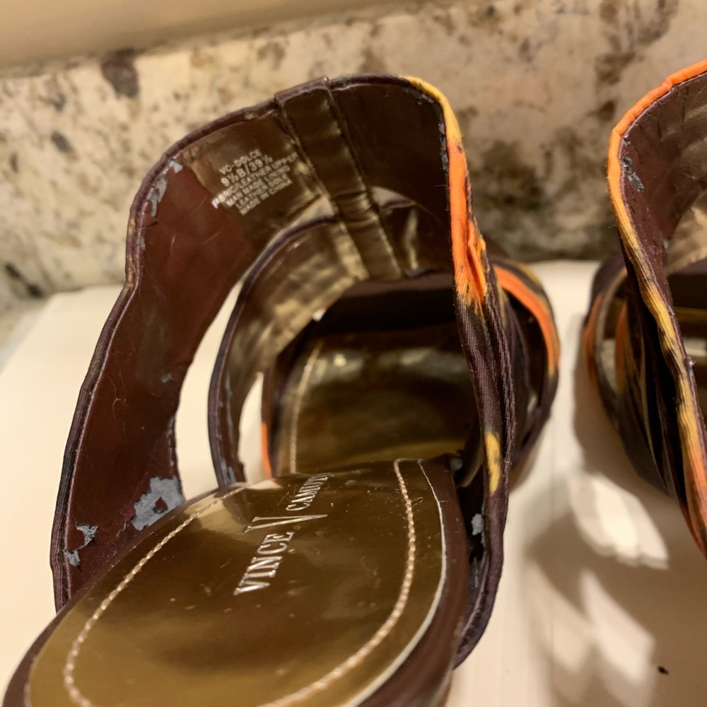 Vince Camuto Leather Heeled Sandals - 9.5 - Picture 7 of 10